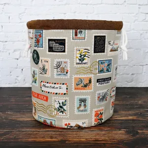 Bon Voyage Canvas Bucket Bag