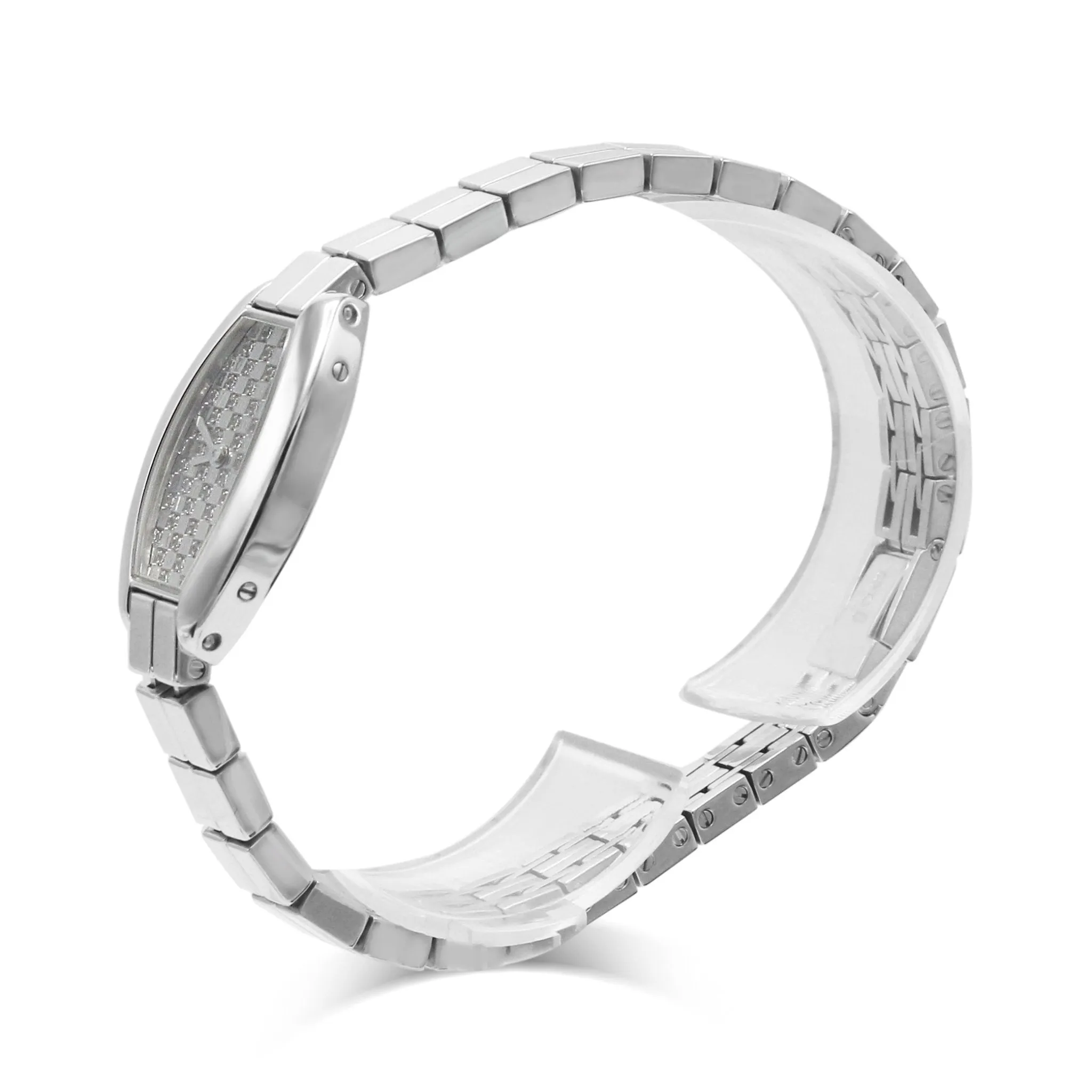 Cartier Tonneau 18ct Mini Bracelet Diamond Dial Watch - Ref: 2545