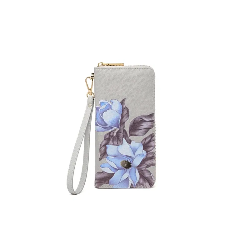 Genuine Leather Women Long Designed  Wallet Card Holders Fashion Purses