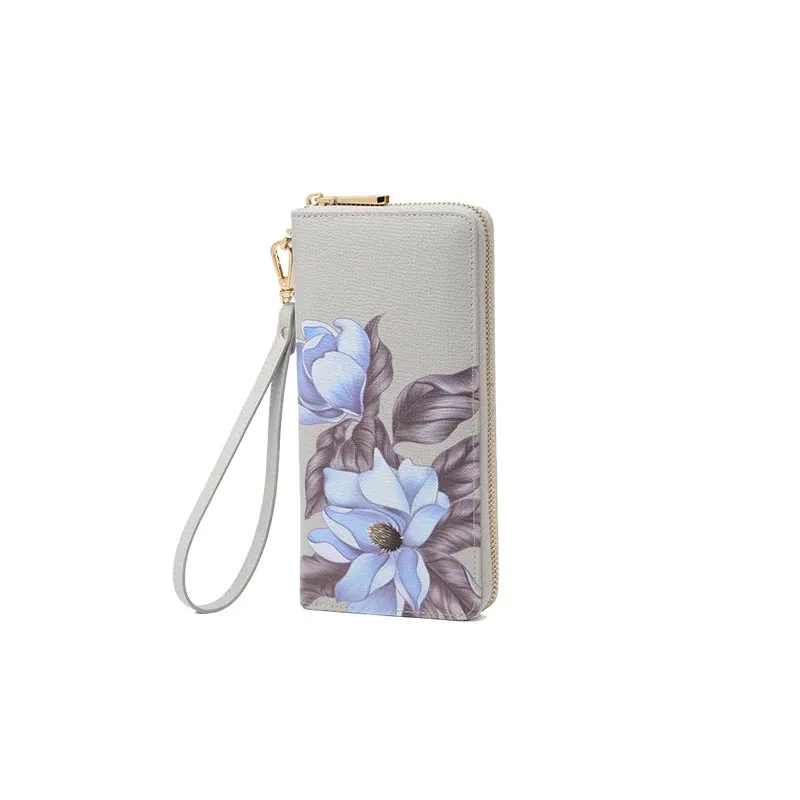 Genuine Leather Women Long Designed  Wallet Card Holders Fashion Purses