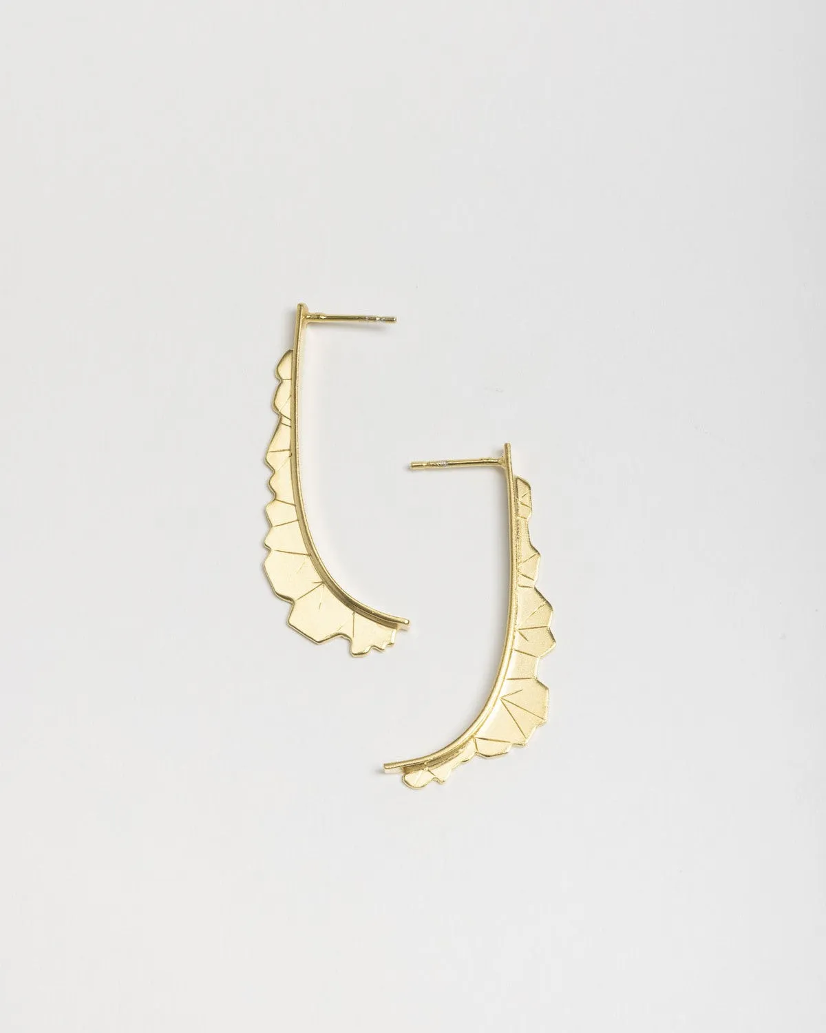 Lunar Quakes Gold Earrings