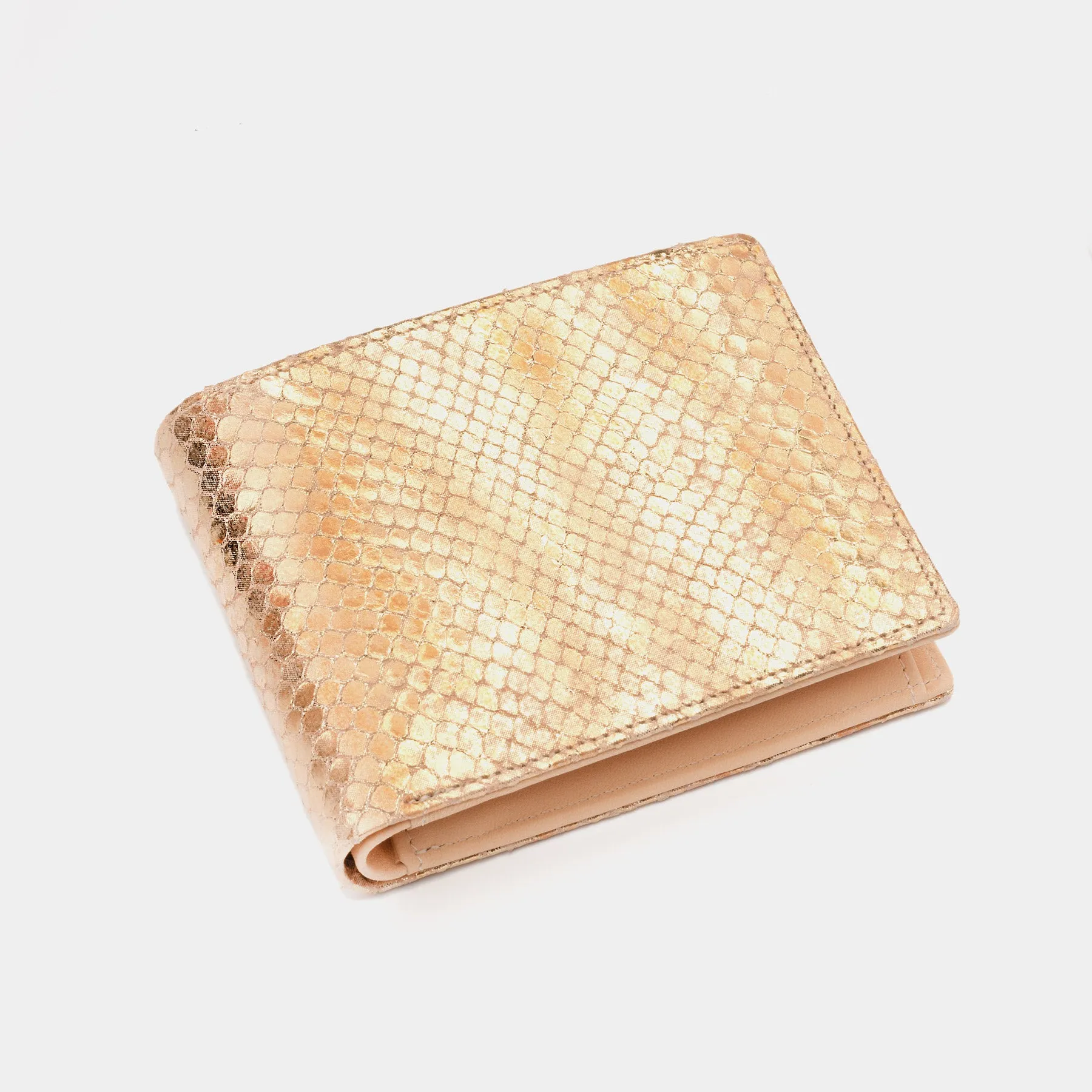 Men's Leather Wallet Essence in Gold