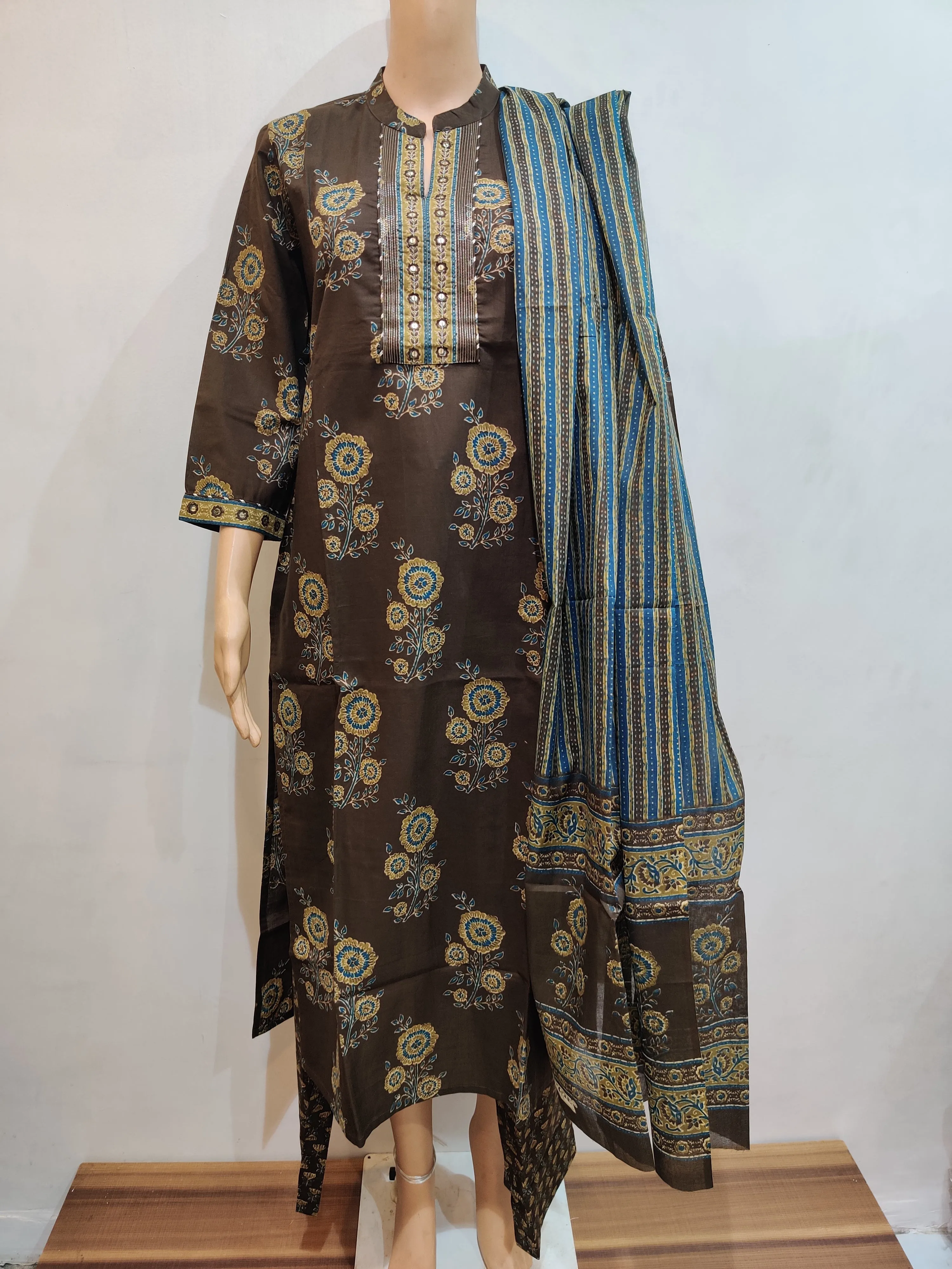 Nasturtium Kurta pant dupatta set
