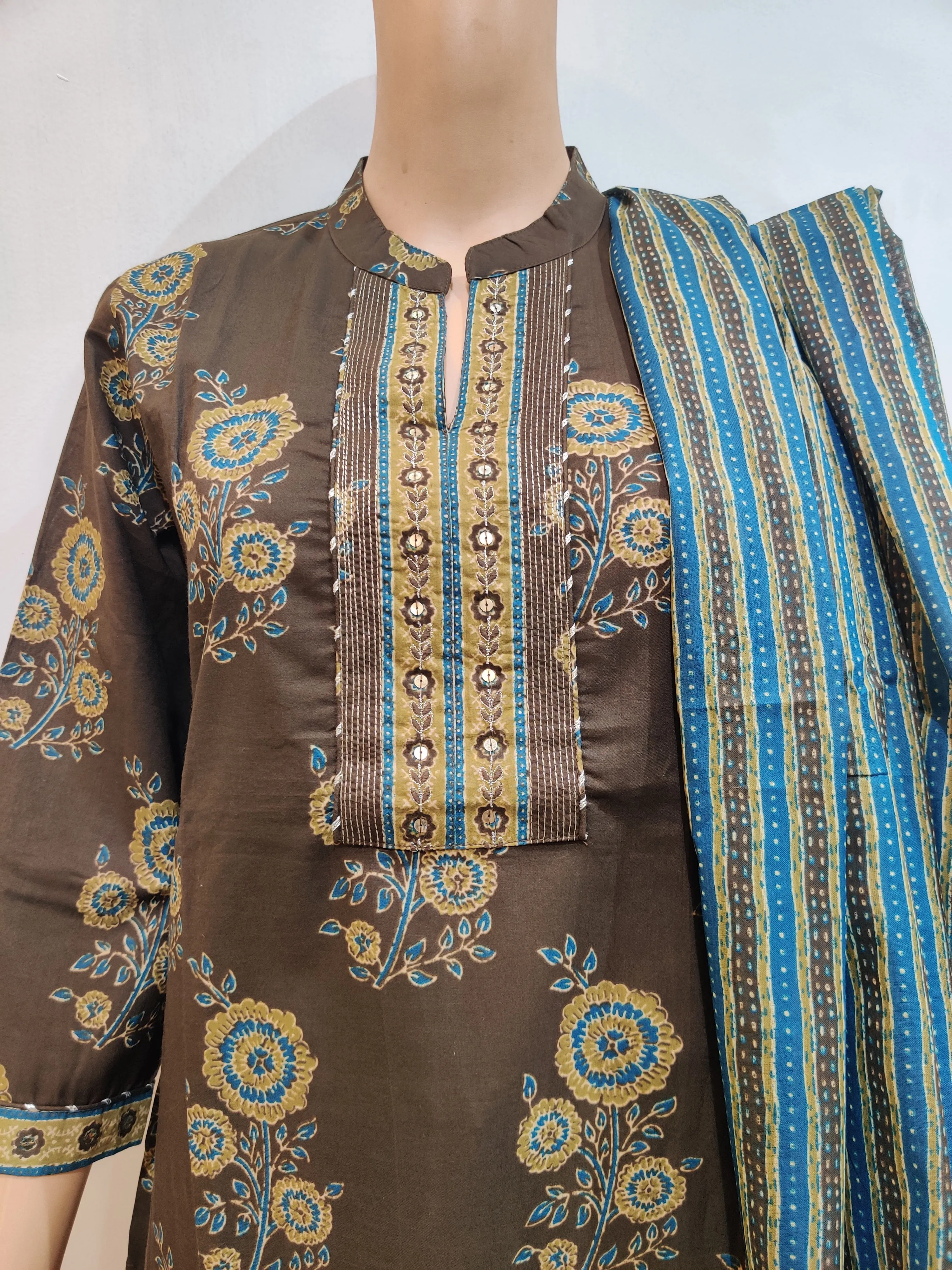 Nasturtium Kurta pant dupatta set
