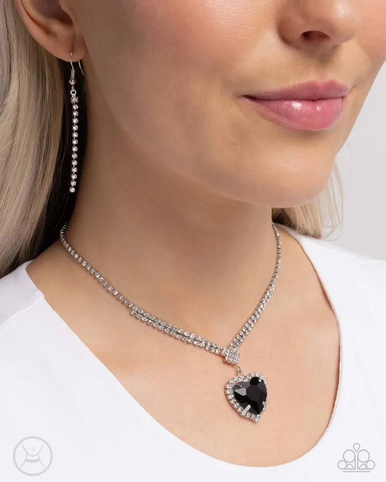 Paparazzi Necklace ~ Parisian Playdate - Black