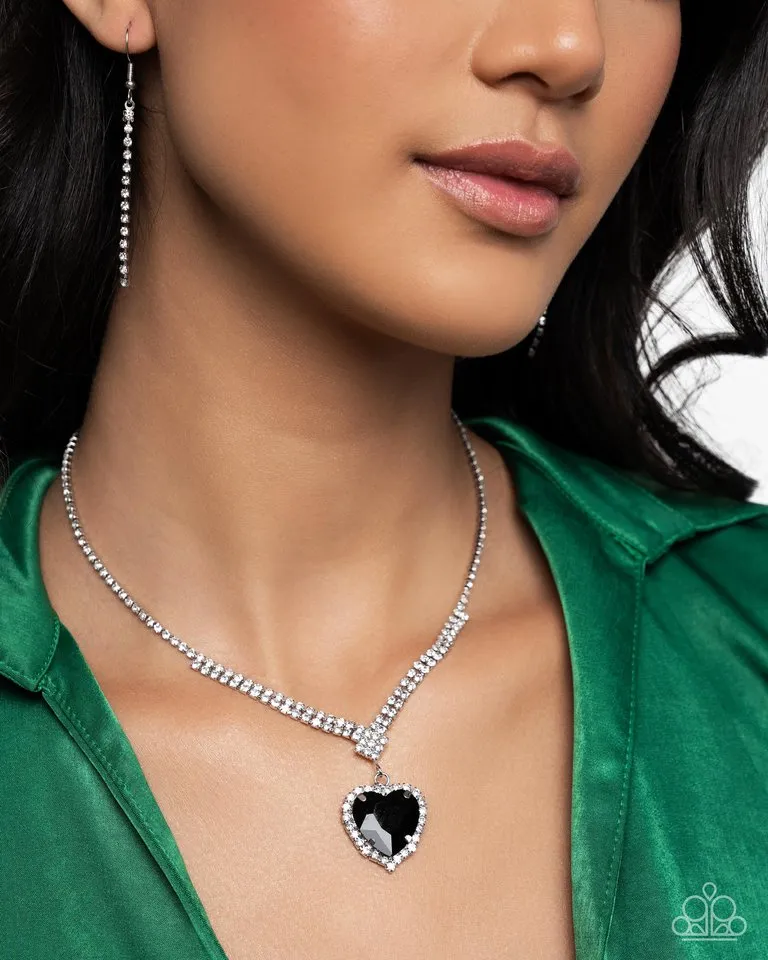 Paparazzi Necklace ~ Parisian Playdate - Black