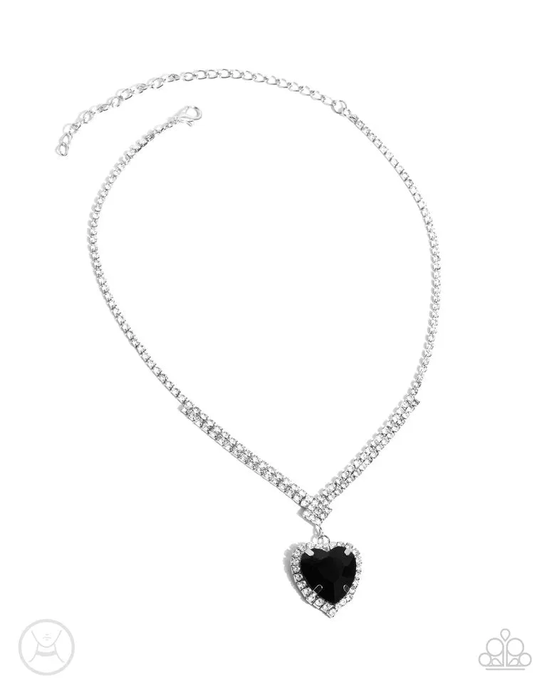 Paparazzi Necklace ~ Parisian Playdate - Black
