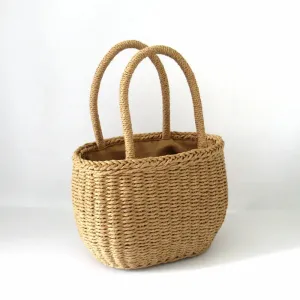 "Beach Picnic" Mini Straw Handbag