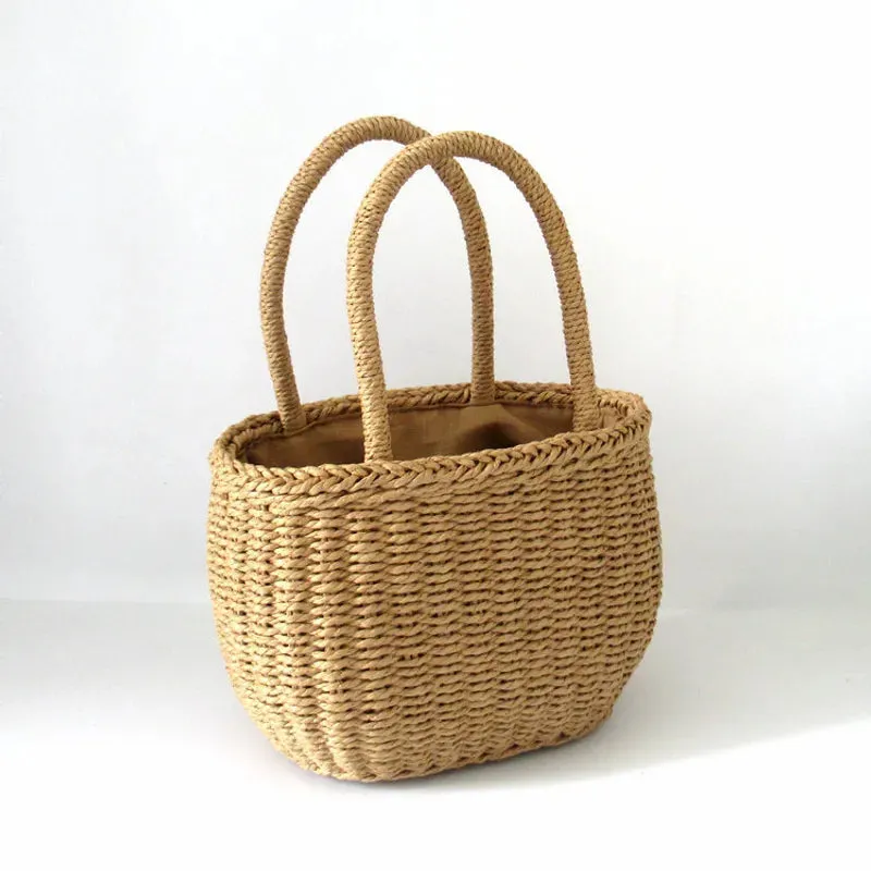 "Beach Picnic" Mini Straw Handbag