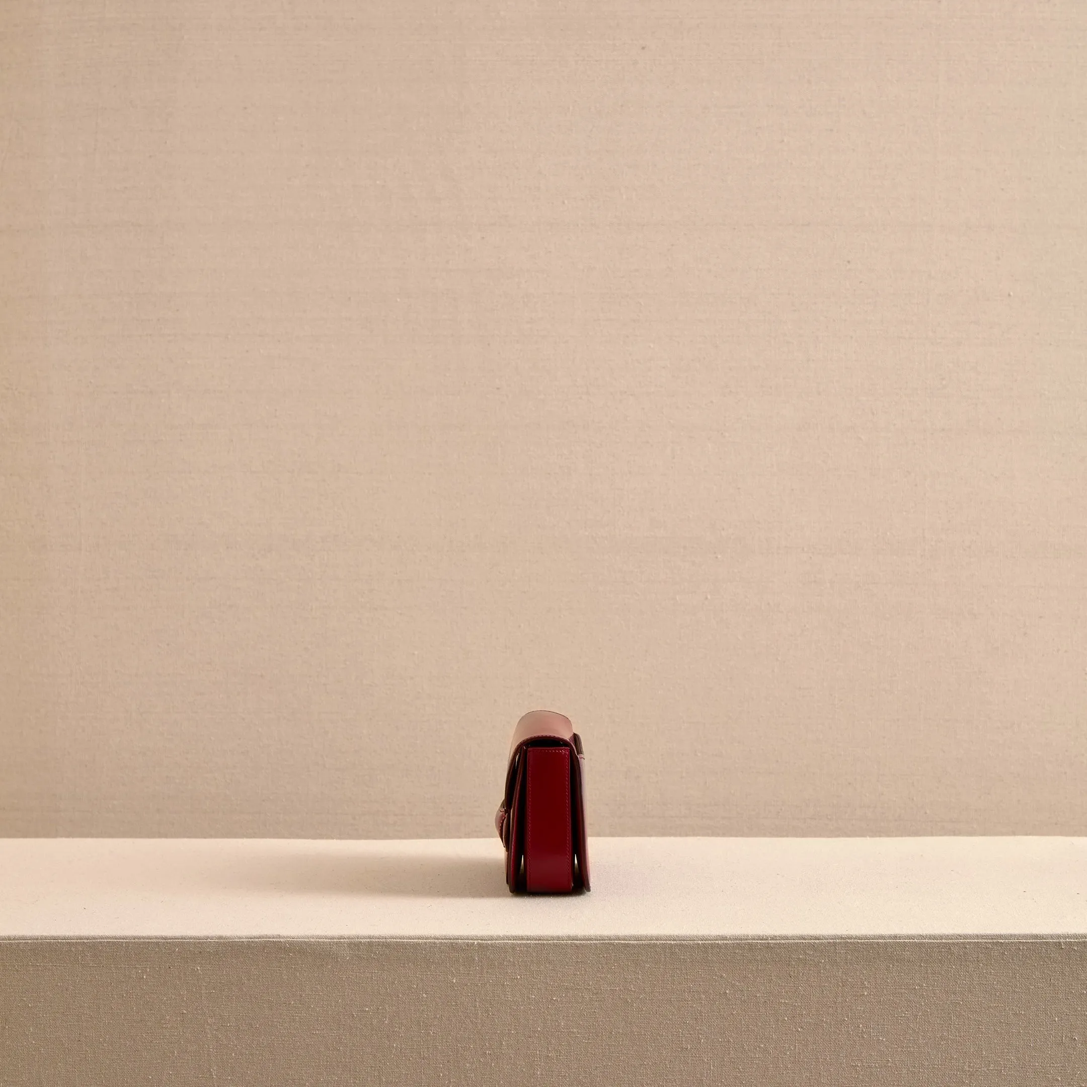 Romy Clutch in Oxblood