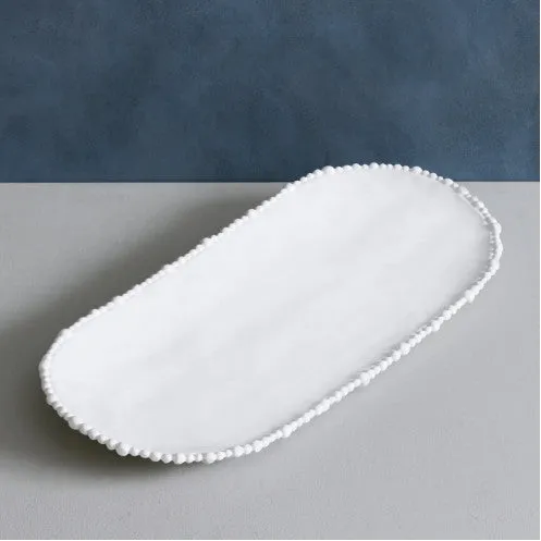 VIDA Alegria Large Oval Tray White - LARGE