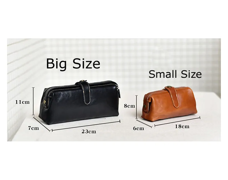 YAAGLE Vintage Genuine Leather ladies Travel Makeup Hanging Toiletry Bag YG6611