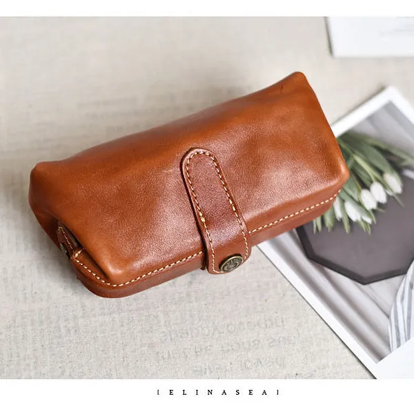YAAGLE Vintage Genuine Leather ladies Travel Makeup Hanging Toiletry Bag YG6611