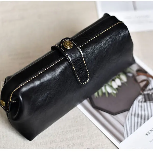 YAAGLE Vintage Genuine Leather ladies Travel Makeup Hanging Toiletry Bag YG6611