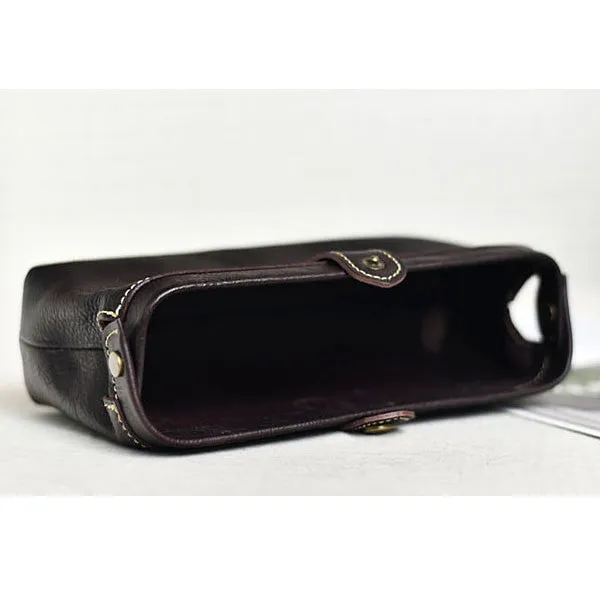 YAAGLE Vintage Genuine Leather ladies Travel Makeup Hanging Toiletry Bag YG6611
