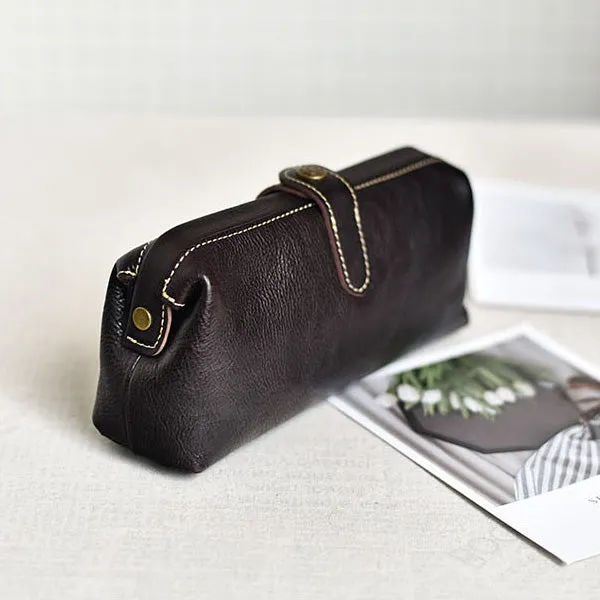YAAGLE Vintage Genuine Leather ladies Travel Makeup Hanging Toiletry Bag YG6611