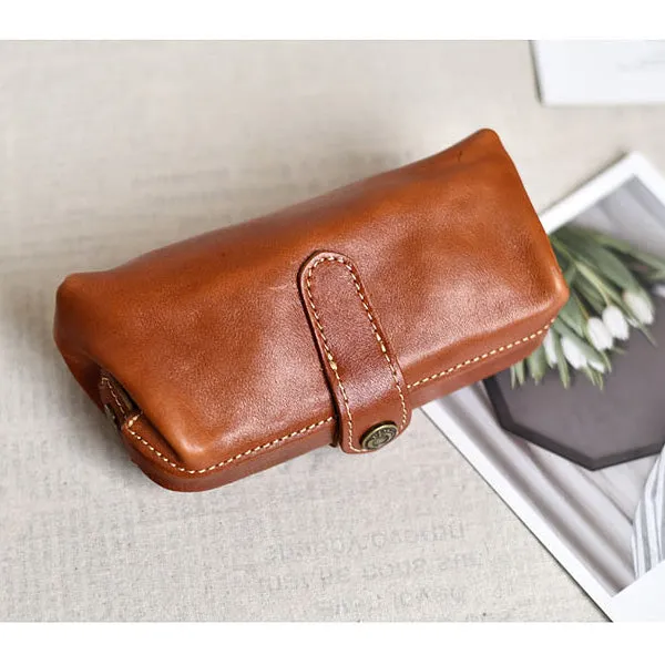 YAAGLE Vintage Genuine Leather ladies Travel Makeup Hanging Toiletry Bag YG6611