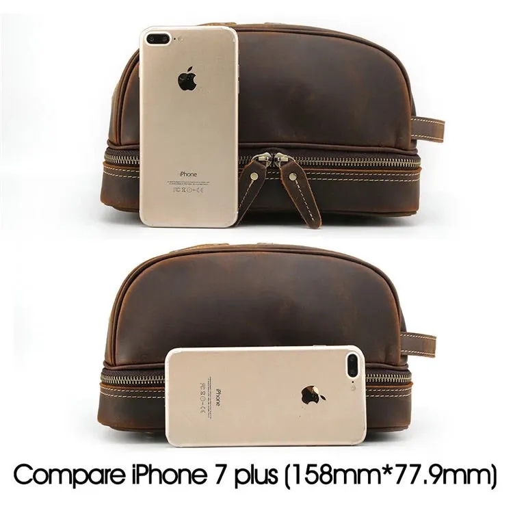 YAAGLE Vintage Mens Travel Makeup Hanging Toiletry Bag YG6633