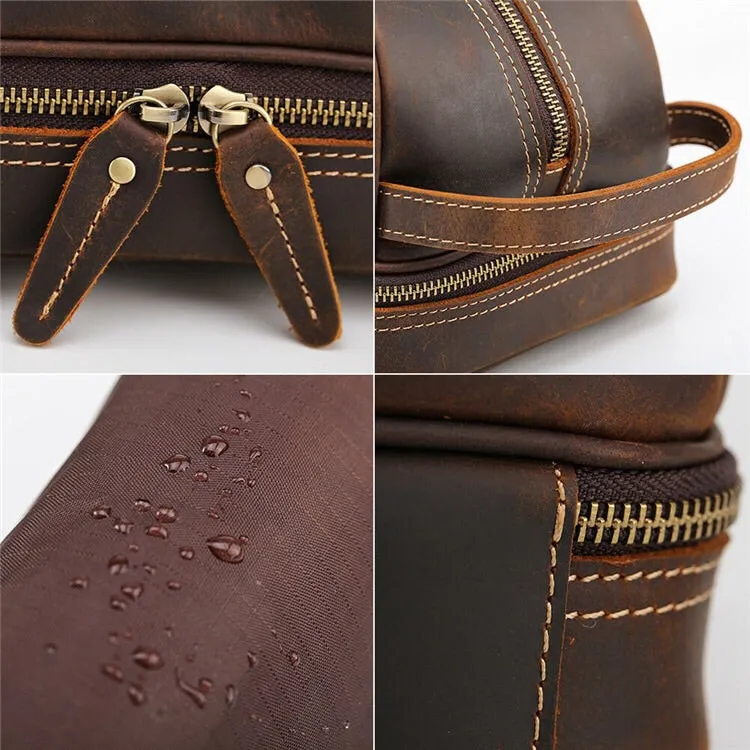 YAAGLE Vintage Mens Travel Makeup Hanging Toiletry Bag YG6633